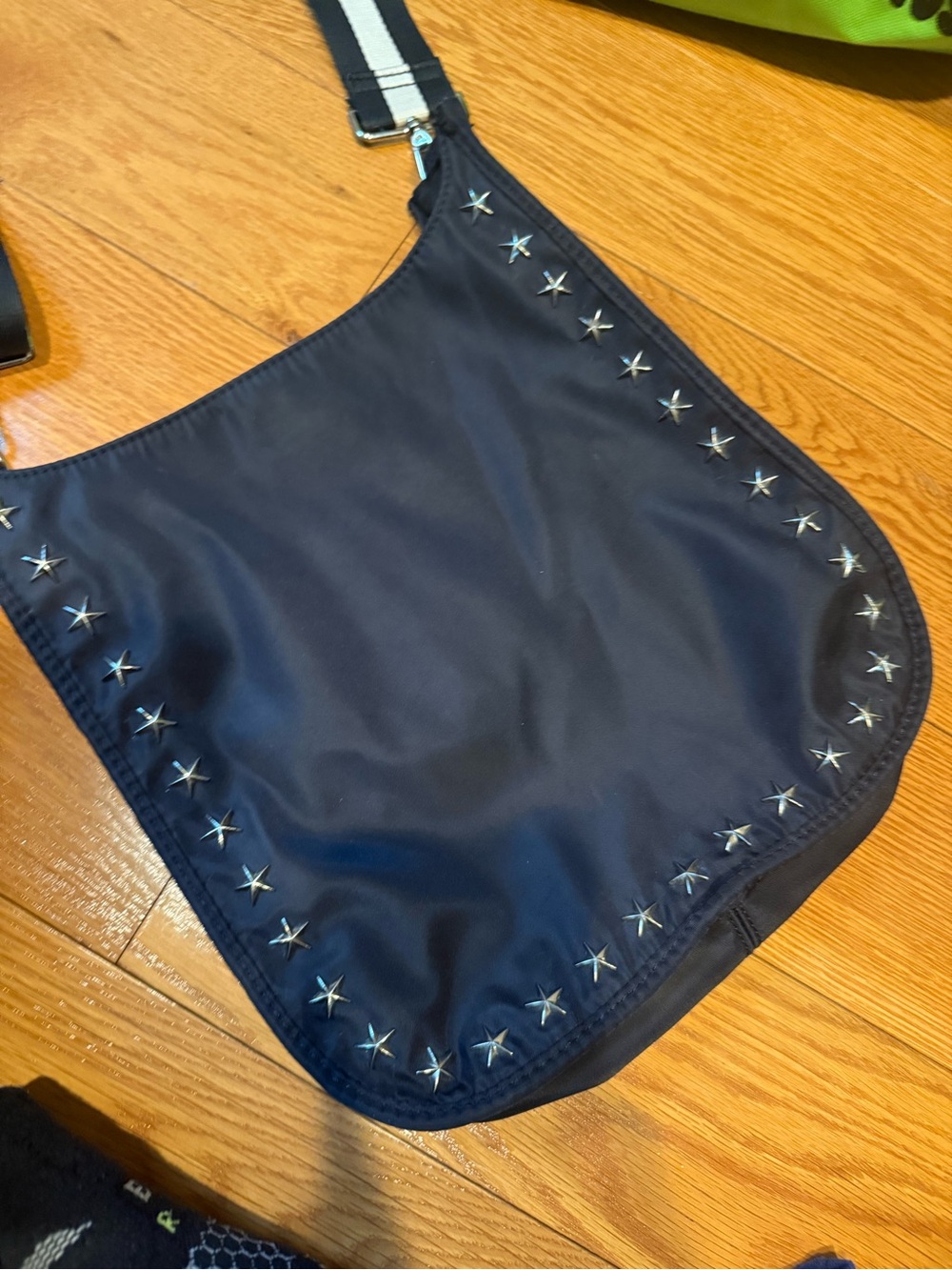 Haute Shore Black Star Studded Crossbody Bag